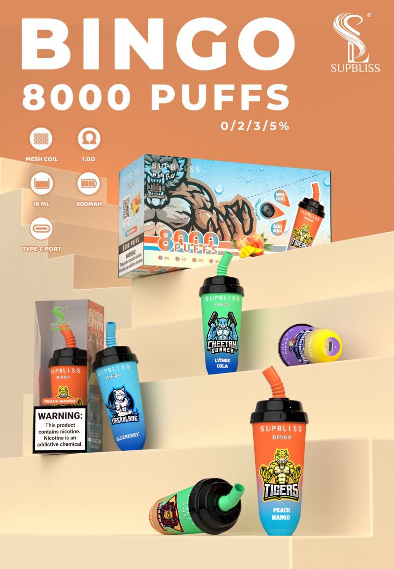 SUPBLISS BINGO 8000 VAPE PUFF SUPBLISS BINGO 8000 VAPE PUFF