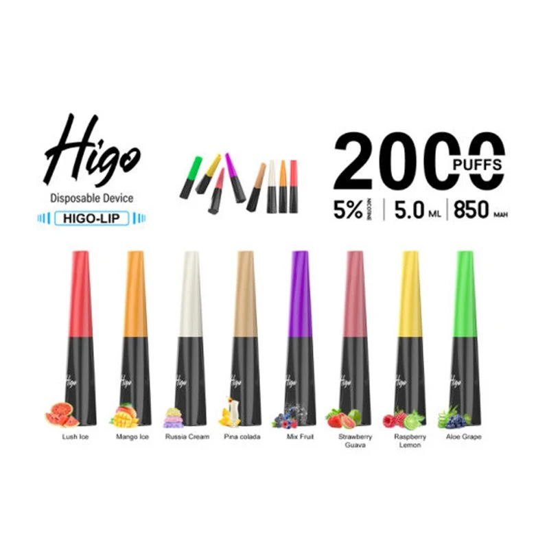 Higo Lip 2000 Jednorázové Vape