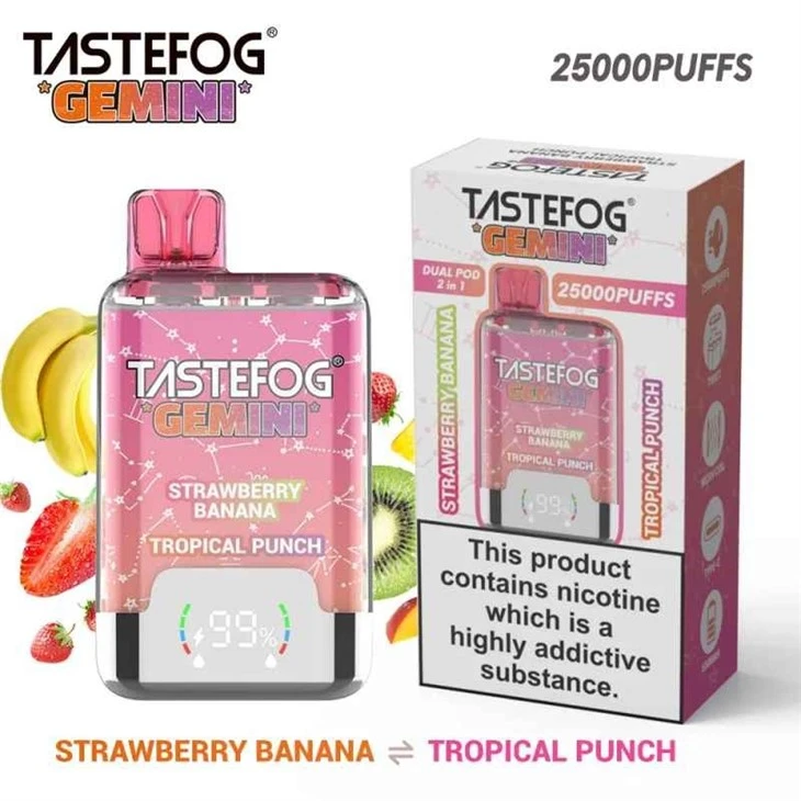 Tastefog-Gemini-25000-Puffs-Dual-Flavors-E-Cigarette-Pen-20mg-Disposable-Vapes-Wholesale-I-Vape TASTEFOG GEMINI 25000