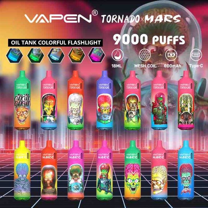 VAPEN TORNÁDO MARS 9000 OBLÁČKY